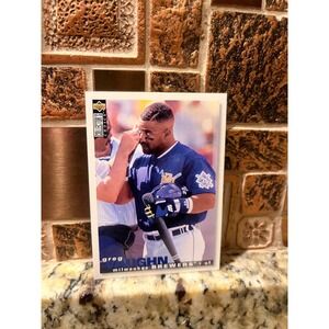 1991 UpperDeck Collectors Choice Greg Vaughn Milwaukee Brewers Baseball Card 170